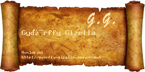 Győrffy Gizella névjegykártya
